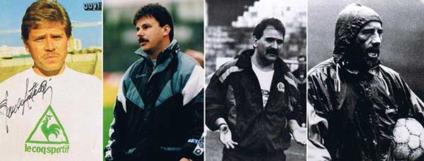Paulo Autuori, Manuel Machado, João Alves e Quinito.